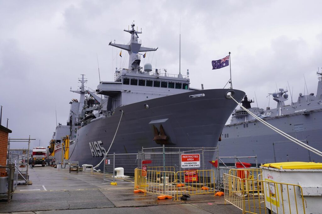 Captain Ben Hissink HMAS Supply