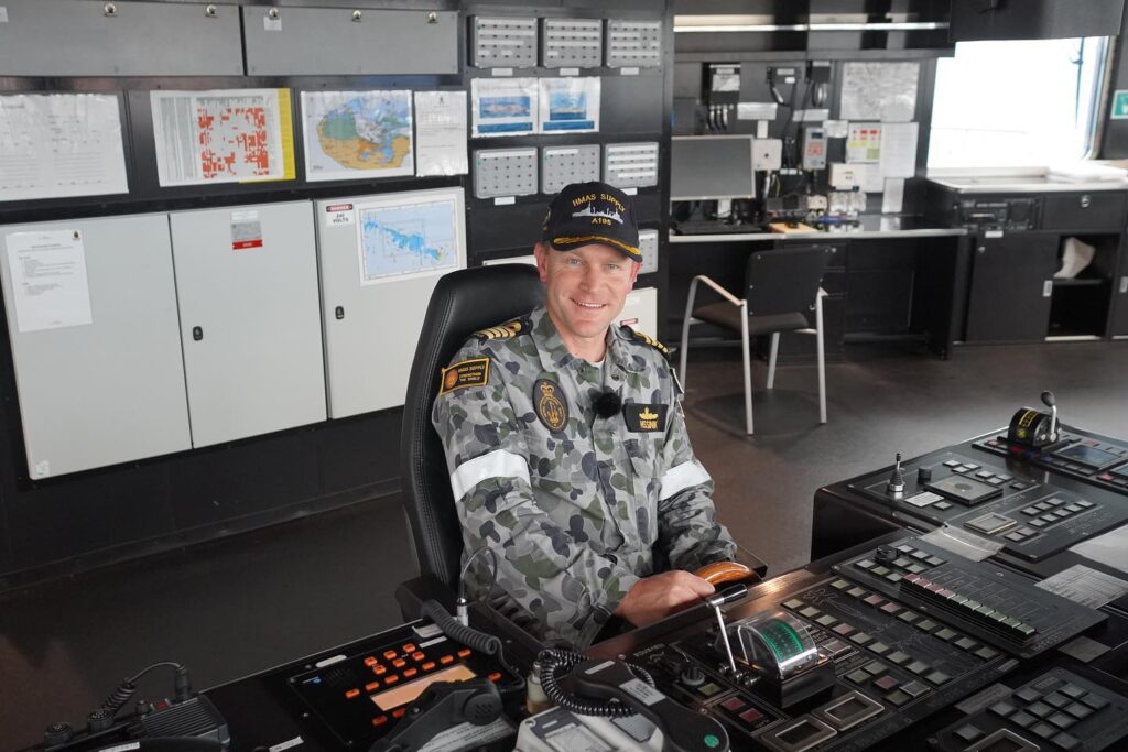 Captain Ben Hissink HMAS Supply