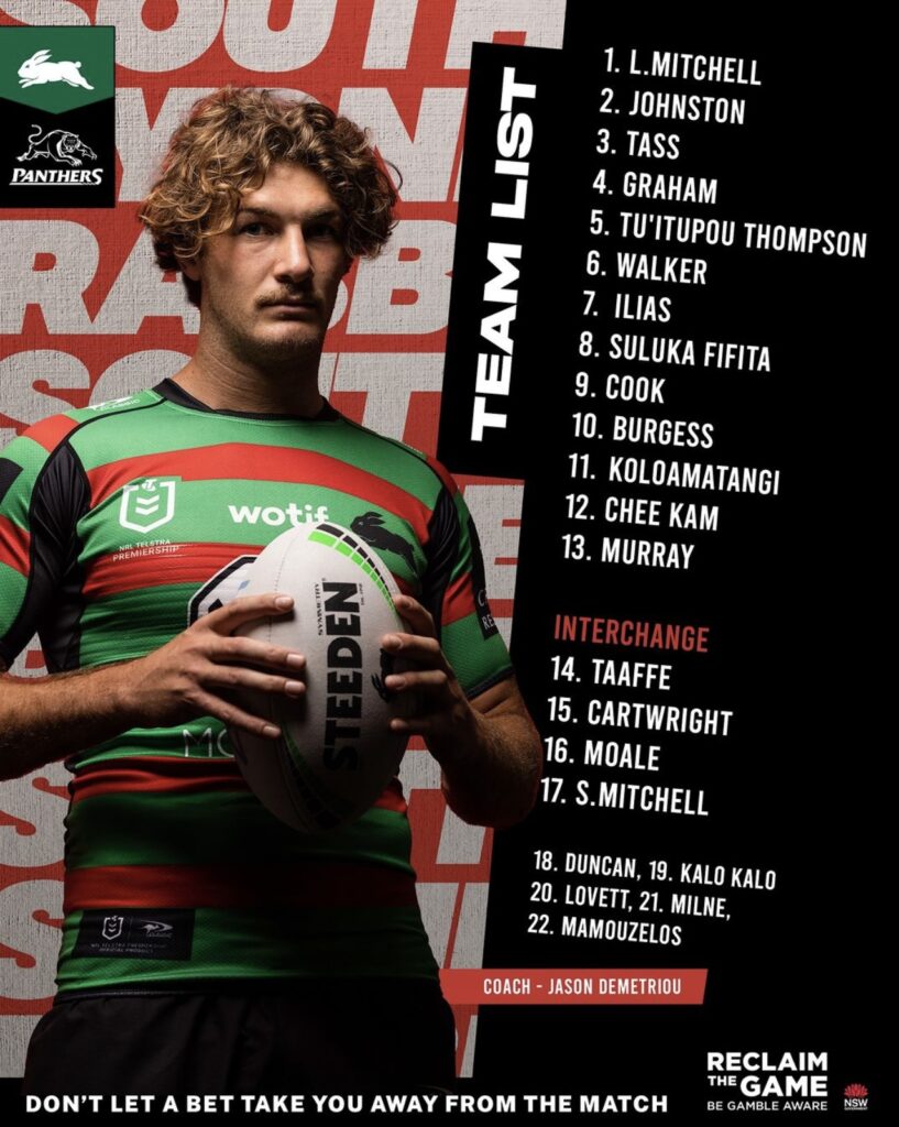 Team List Tuesday - Rabbitohs v Panthers