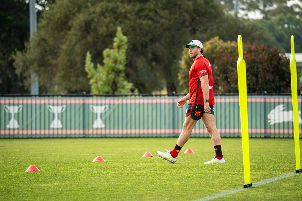 Adam Elliott at South Sydney Rabbitohs training, photographed for Bunnies Today.